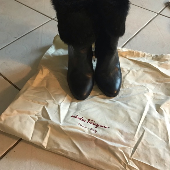 Salvatore Ferragamo Loris Rabbit fur boots - Picture 4 of 6